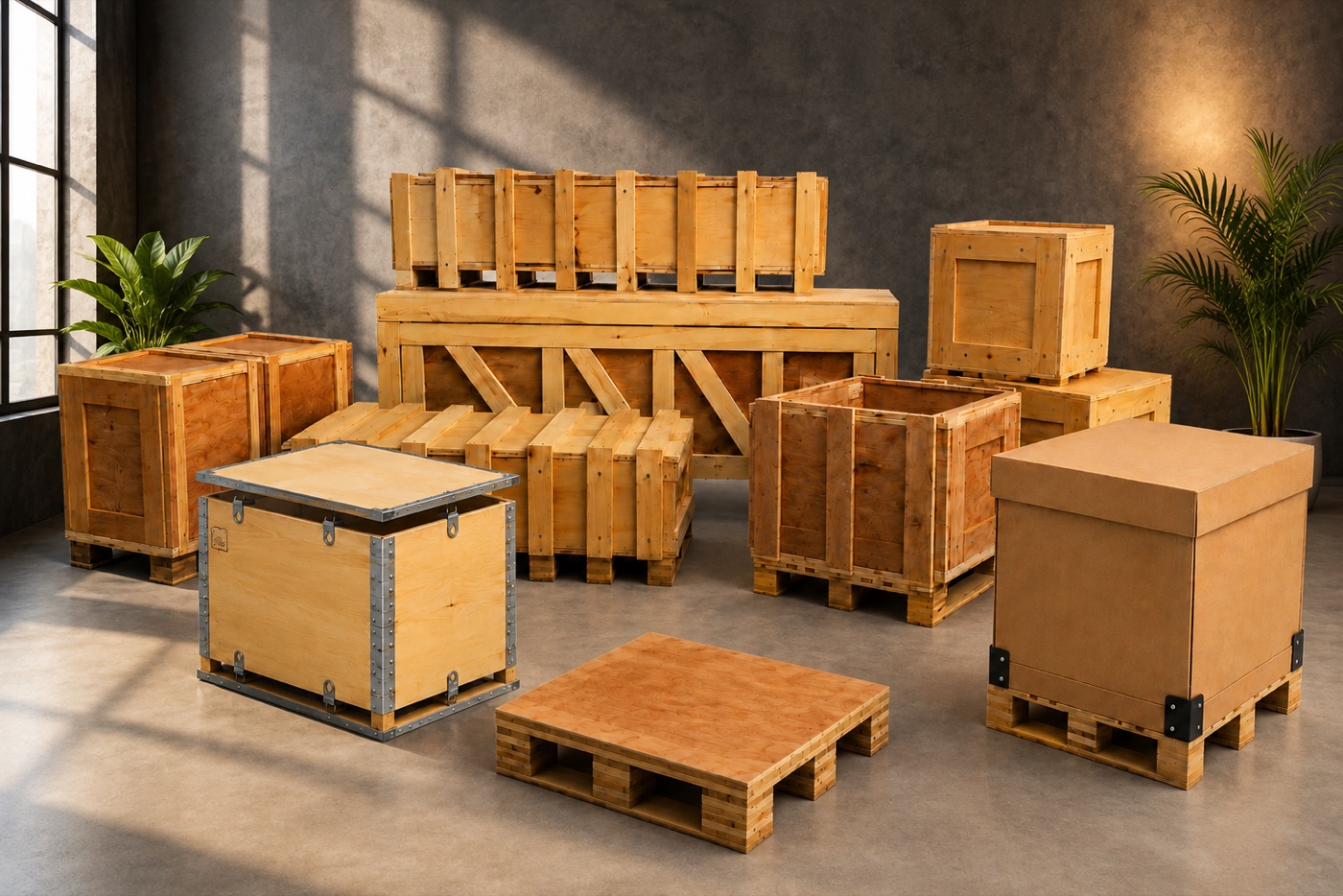 Heramb plywood export box — ISPM-15-ready packaging for global shipping