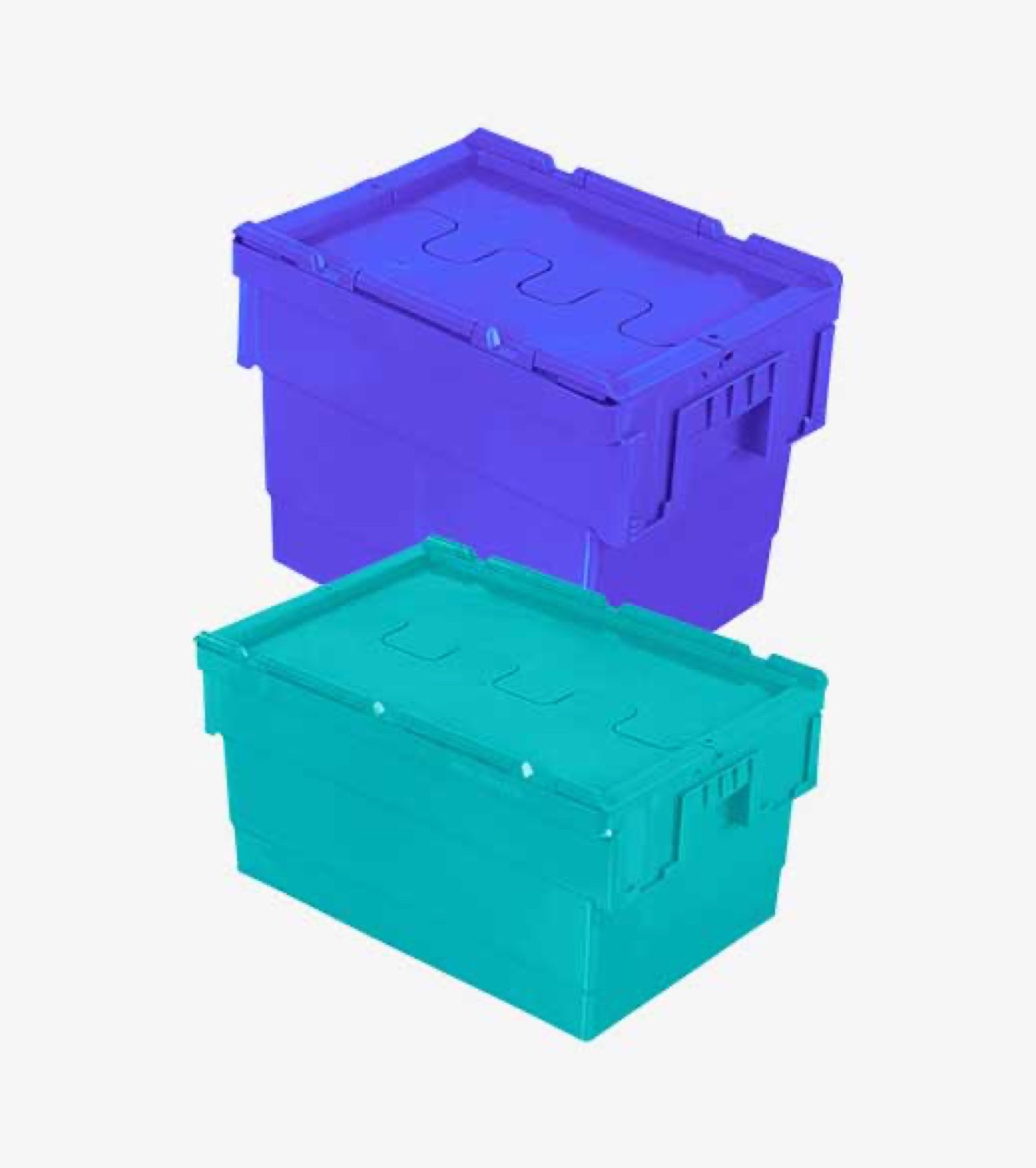 Tote Bins with attached LID