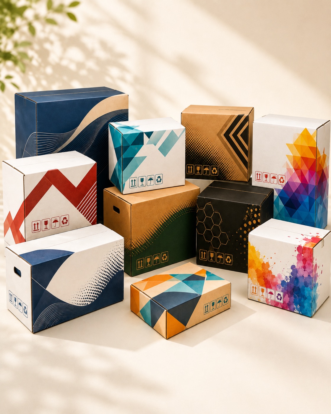 Multi Color Corrugated Boxes
